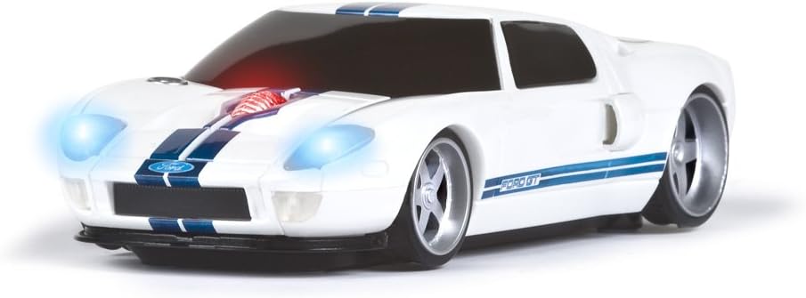 Wireless Mouse - Ford GT White with Blue Stripes