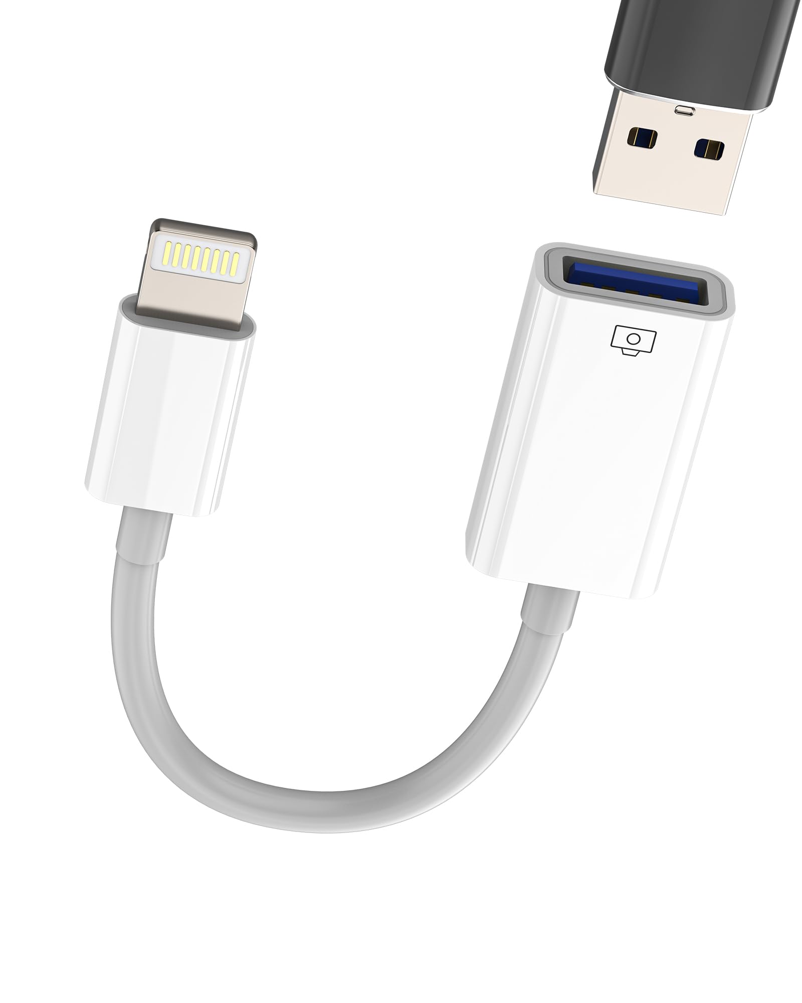 Adattatore Lightning A USB Certificato MFi - Per IPhone 14/13, IPad, Trasferisci Foto Da Fotocamera E Chiavette USB