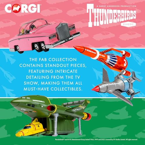 Corgi CC00902 Thunderbirds F.A.B. Sammlung – Fahrzeugmodelle Thunderbird 1 und 3
