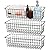Hedume 3 Pack Metal Wire Storage Organizer Basket, 16.2" x 6.3" x 4.4" Bin Basket with Handles, Versatile Organizer for Kitchen, Pantry, Closet, Laundry Room, Cabinets, Bathroom - Black