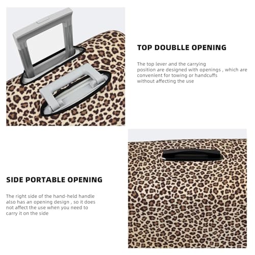 Leopard Print-2 For Travel Luggage Cover Suitcase Protector Fits 18-32 Inch Travel Luggage Protector Elastic Luggage Anti-Scratch Suitcase Cover3