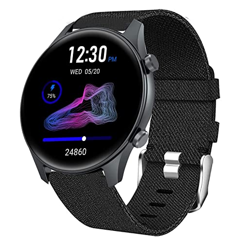 Compatible for TouchElex Venus Smartwatch Band, Breathable Nylon Woven Fabric Replacement Accessory Strap Compatible for TouchElex Venus 1.2