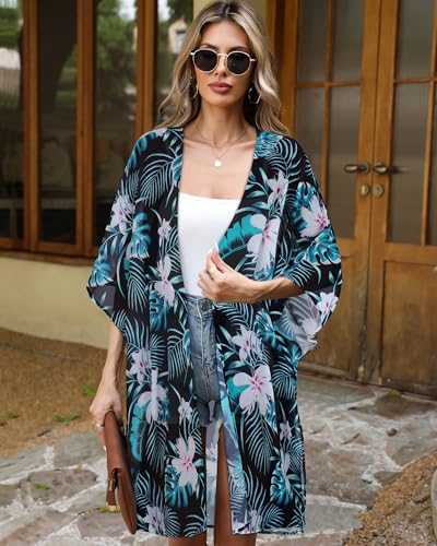Image of Swimsuit Coverups for Women Sarong Beach Bikini Wrap Sheer Short Skirt Chiffon Scarf for Swimwear