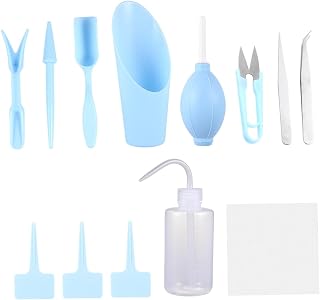 12pcs Mini Plant Tools Set, Portable Plastic Gardening Accessories