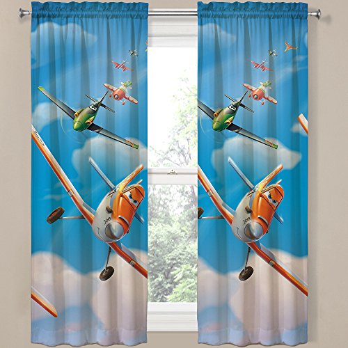 Disney Planes Window Panels/Curtains/Drapes - Set of 2