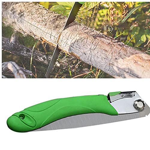 Opvouwbare snoeizaag mini 210mm handzaag Comfort Grip compacte boomzaag voor tuintaktrimmer groen - Image 5