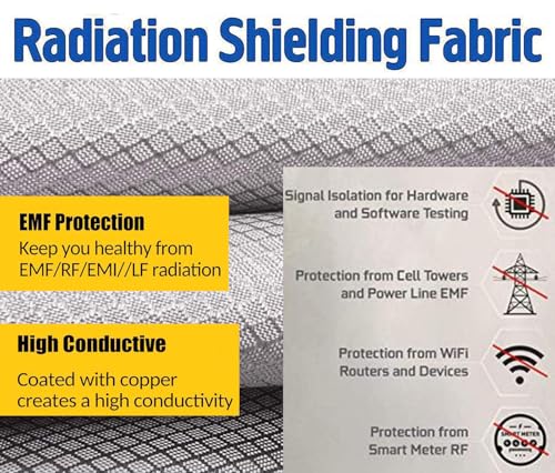 Blindage RF et RFID Tissu Faraday en Nickel Cuivre pour Bloquer les Ondes EMF - 5