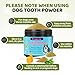 [3-in-1] Dog Dental Powder for Plaque and Tartar Support - 750M CFU Probiotics & Brown Algae Dog Breath Freshener - Vet-Grade Teeth Cleaning, Gut & Coat Health - 2.8 oz (80g) for Small Dogs & Puppies