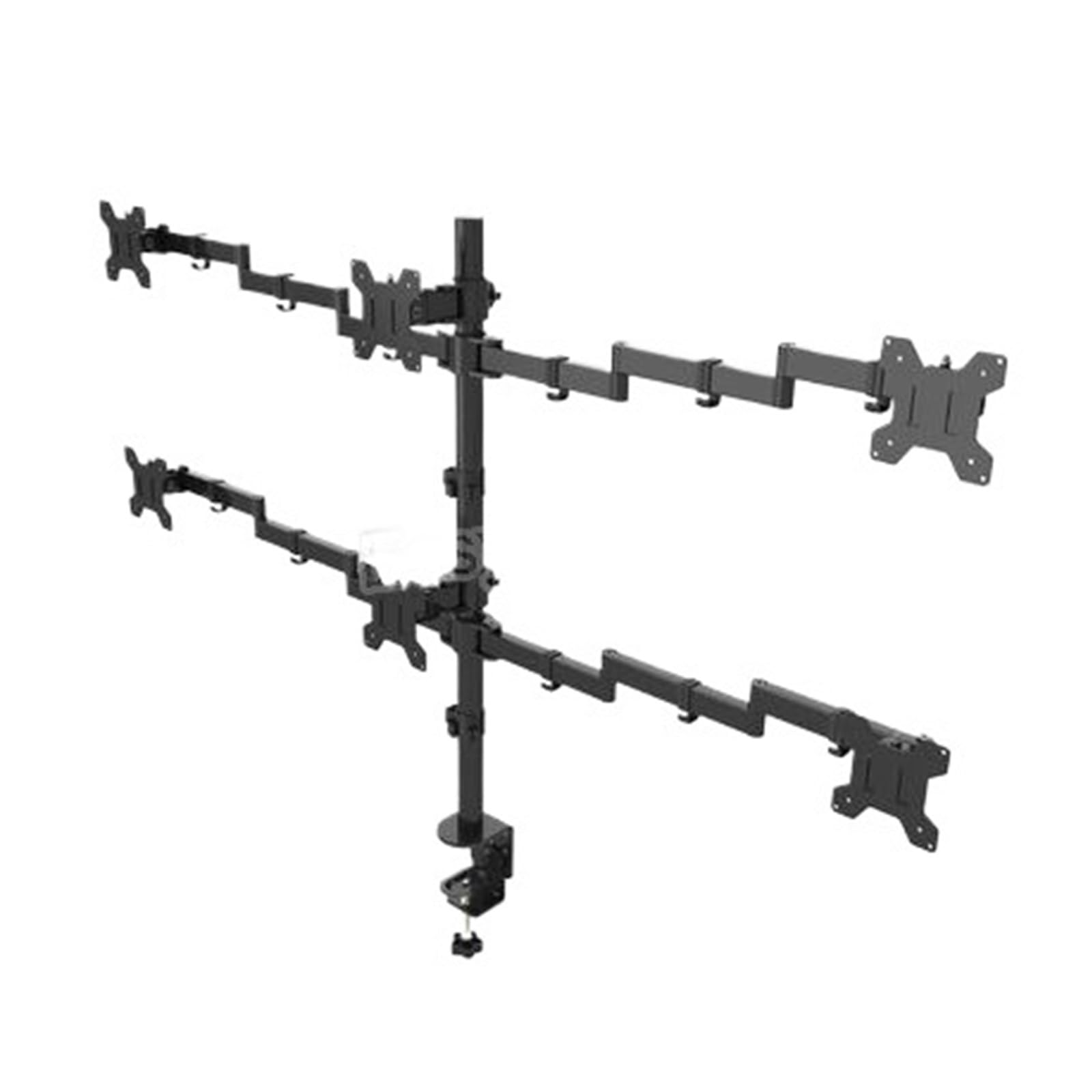 Support de moniteur pour 6 écrans LCD 10-27 pouces et fixation bureau
