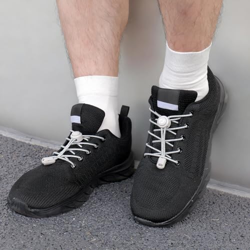 Image of RJ-Sport Tieless Elastic Shoe Laces - Heavy Duty No Tie Shoelaces for Kids and Adult with Strong Lock and Speed Shoestrings