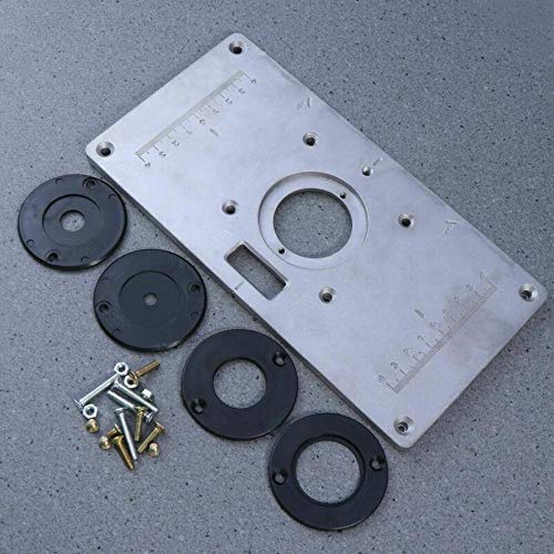 Router Table Insert Plate Rings Screws for Woodworking Benches Trimmer