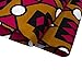 Ankara Fabric 100% Cotton African Print Cloth Wax Block Print Fabric 6 Yards (Brown Kente)