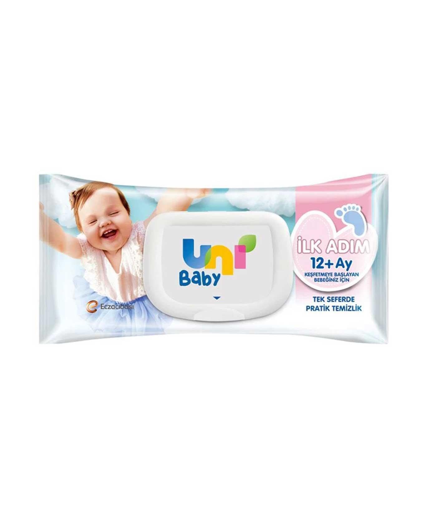 Uni Baby İlk Adım Islak Mendil 52'li