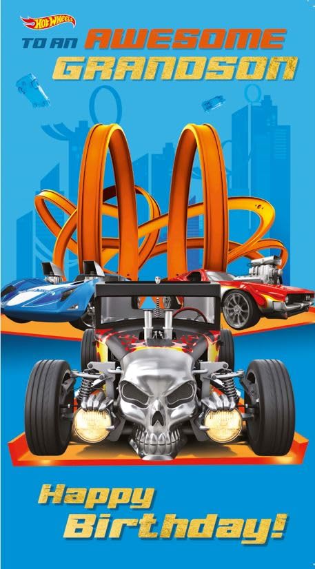 Hot Wheels kartka urodzinowa wnuka : Amazon.pl: Artykuły