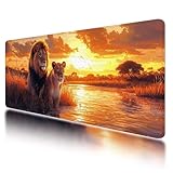 【DIMENSIONS】: 800 x 300 x 3mm （31.5 x 11.8 x 0.12 inch）, ce grand tapis de souris est suffisamment grand pour accueillir votre souris de jeu, votre clavier mécanique standard et d'autres accessoires, pour un bureau bien rangé. Il offre également un espace généreux pour les jeux professionnels ou le travail de bureau