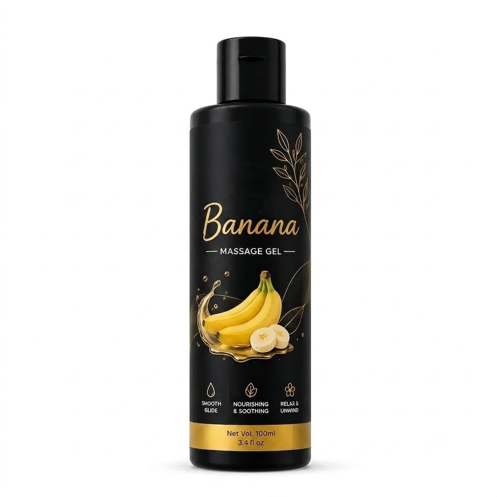 Banana Massage Gel 100ml | Water-Based Body Massage Gel | Smooth Glide Formula | Nourishing & Moisturizing Non-Sticky & Easy to Wash | Suitable for Men & Women-picture-18