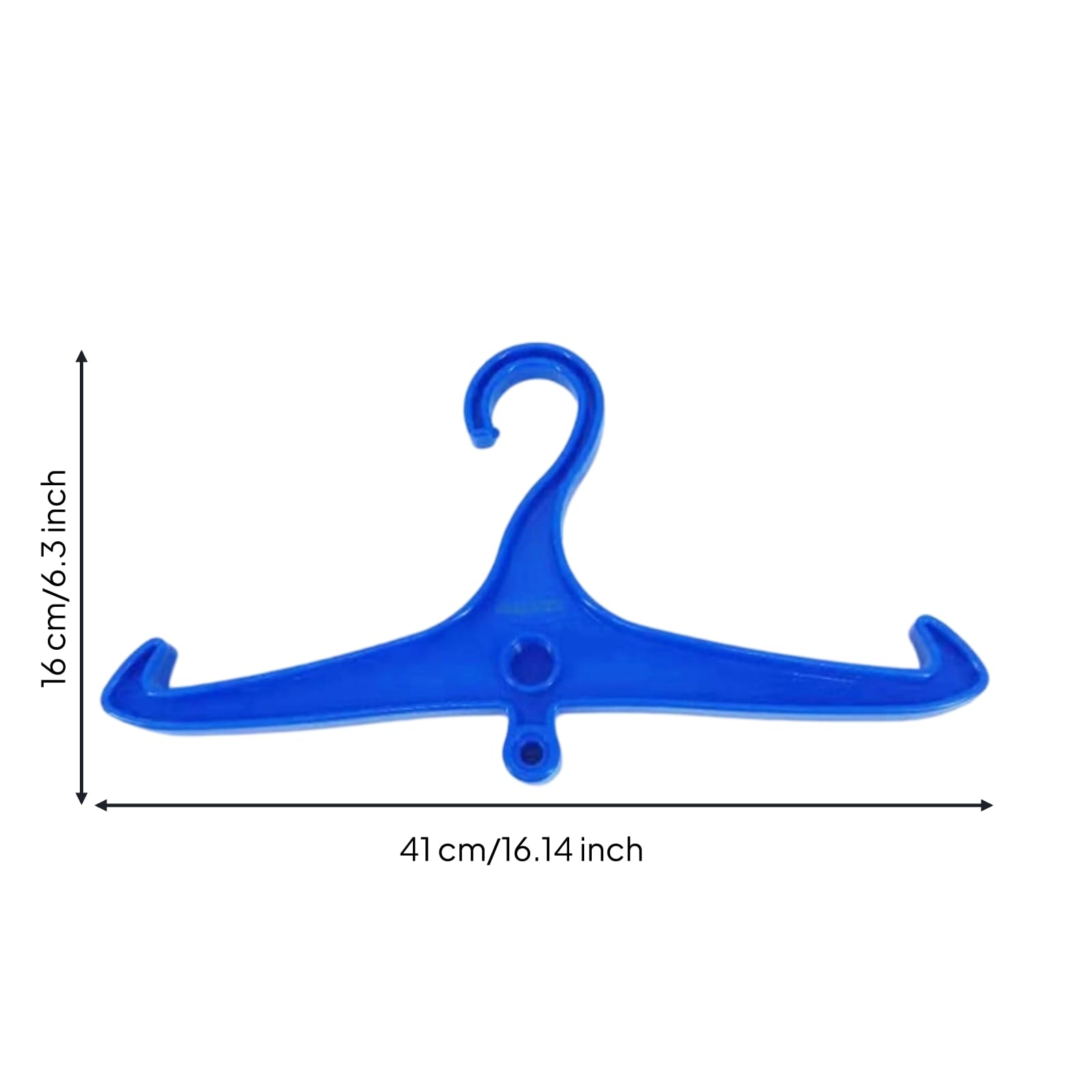 Percha Plástico Resistente Colgador Ligera Soporte para istas, Buceo, Azul, Talla Única