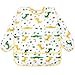 Accmor 4 Pack Long Sleeve Bibs, Baby Smock Waterproof Sleeved Bib Smock for Baby Toddler 6-24 Months