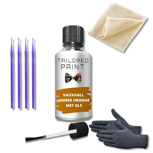 Tailored Paint Amber Orange Met Gl5 For Vauxhall Touch Up Paint Kit Chip Scratch Repair (Touch Up Paint)