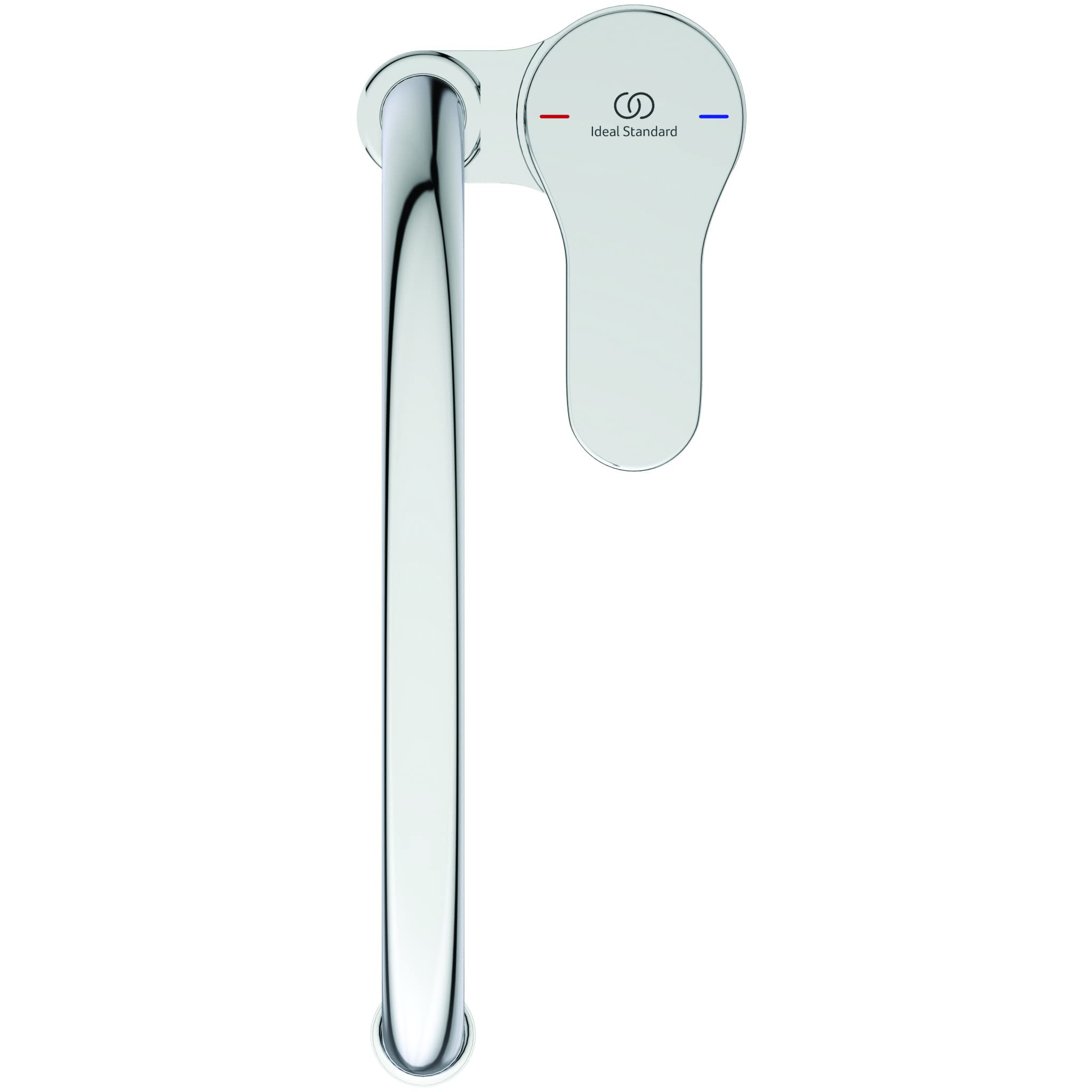 Ideal Standard – Cerabase Miscelatore cucina, Bocca alta tonda, con cartuccia FirmaFlow e tecnologia CLICK a risparmio idrico, bocca girevole a 360°, facile da installare, Cromato