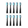 Toothbrush Replacement Heads Compatible with Fairywill FW-D1/D3/D7/D8/507/508/551/917/959, Gloridea, Sboly, WOVIDA, YUNCHI Y1 Sonic Electric Toothbrushes, 5 Pack - Black
