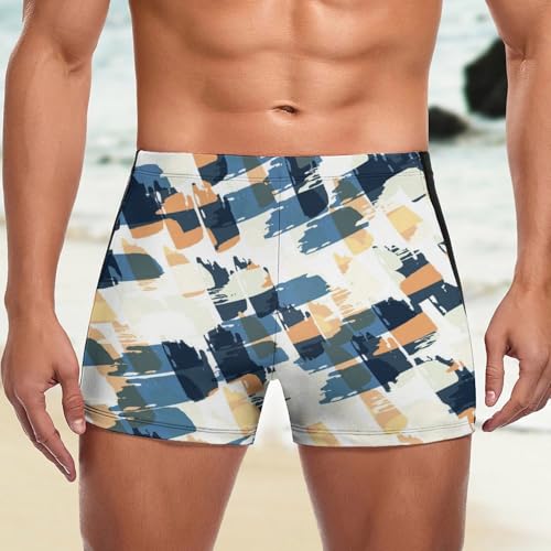 Swim briefs jaune homme boxer extensible séchage rapide - 5