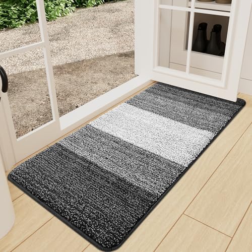 Kitinjoy Indoor Outdoor Door Mat, 59x24 Non-Slip Dirt Trapper Doormats