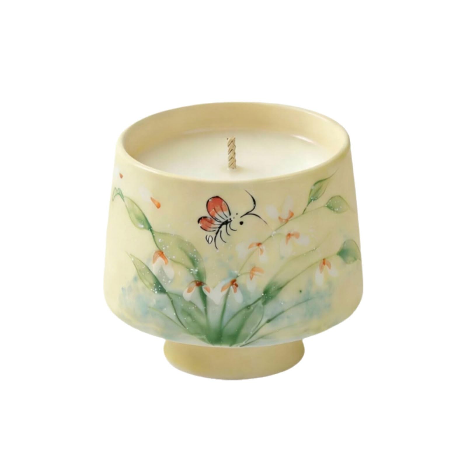 Candele in ceramica Candela profumata riutilizzabile Candela moderna for aromaterapia altamente profumata di lunga durata for l'ufficio della camera da letto(Grapefruit)