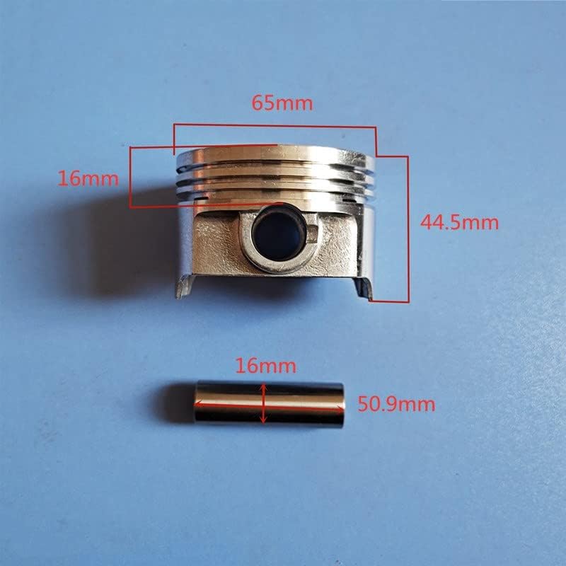 Piston kit 65mm Fit for FJ180V FJ180 Engine KAAZ Lawn Mower Cylinder Piston Ring pin Clip Assembly Replacement(2 x Piston Ring kit)