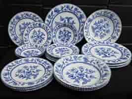 INDIA20cmプレート5枚セット 豆皿セット【アジアンブルー】 | 豆皿専科