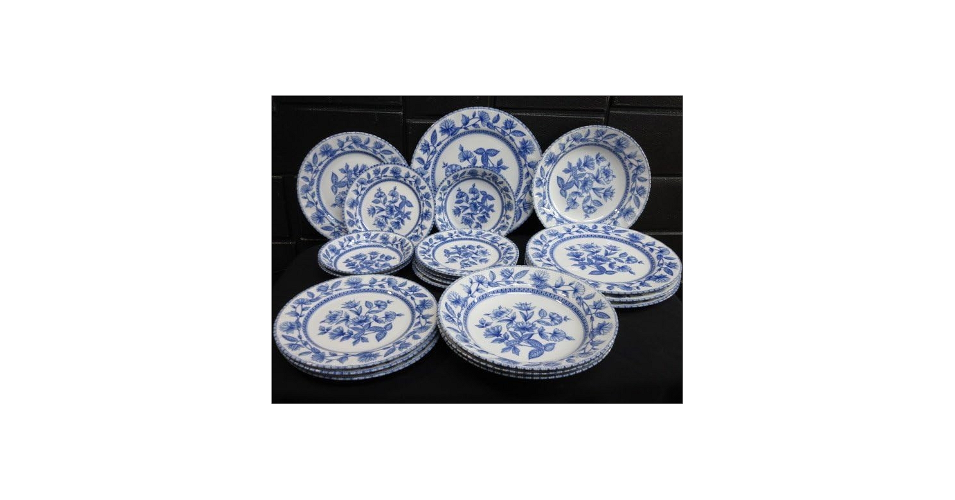 Amazon.co.jp: t8623 TONO オリエントブルー 食器まとめて全20点