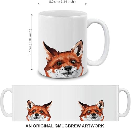 Vista 75 de MUGBREW Taza de té de cerámica de la taza de café de la llama del animal lindo, 11 OZ Alpaca,Bisonte de búfalo americano,Aves frailecillo