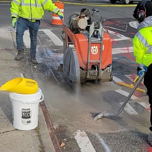 Image of Quick Dam Liquid Lock Slurry 5 Gallon Pail with Scoop Solidifies up to 770 Gallons of Liquid Waste Super Absorbent Powder for Safe Transport & Disposal