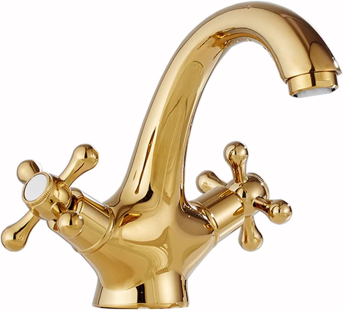 Robinet laiton antique pour vasque de salle de bain et lavabo de balcon ambiance rétro