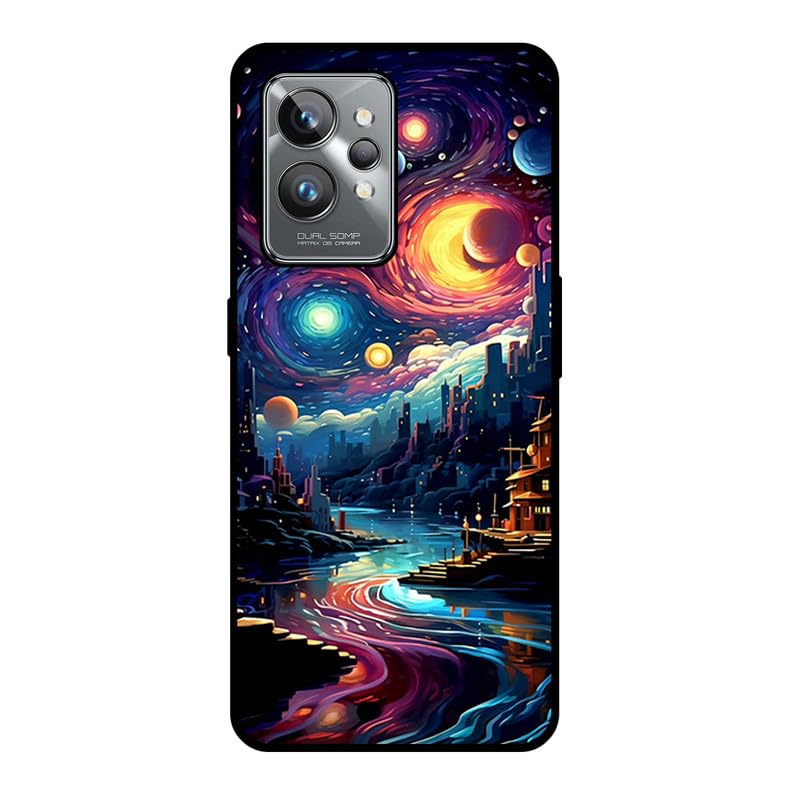 KARTXITAI Funda Case Compatible con Realme GT 2 Pro 5G,Protectora de Cuerpo Completo con Tacto Suave y Sedoso,Carcasa de Silicona Cover,Gel Flexible,Regalo Original - Arquitectura
