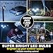 Bell+Howell Bionic Flood Light ASON TV, Solar Lights Outdoor Waterproof- 50% Brighter 108 COB-LED's w/Motion Sensor 180° Swivel, Adjustable Panels for Garden, Lawn and Patio As Seen On TV