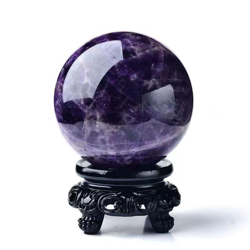 Sphère en améthyste véritable de qualité supérieure, cristal de collection 60mm