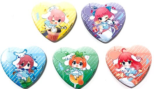 Amazon.co.jp: 五等分の花嫁∬×シナモロール トレーディング ハート形