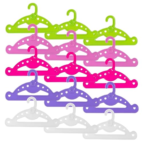 Puppenkleiderbügel,Zliger 15 Stück Puppenbügel Puppen Kleiderbügel...