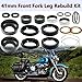 BIGLKNM 41mm Front Fork Leg Rebuild Kit Fit for 1994-2013 Road King Softail Fat Boy Electra Glide Road Glide Night Train Rocker Blackline OEM# 0403-0022 Fork Seal Repair Kit