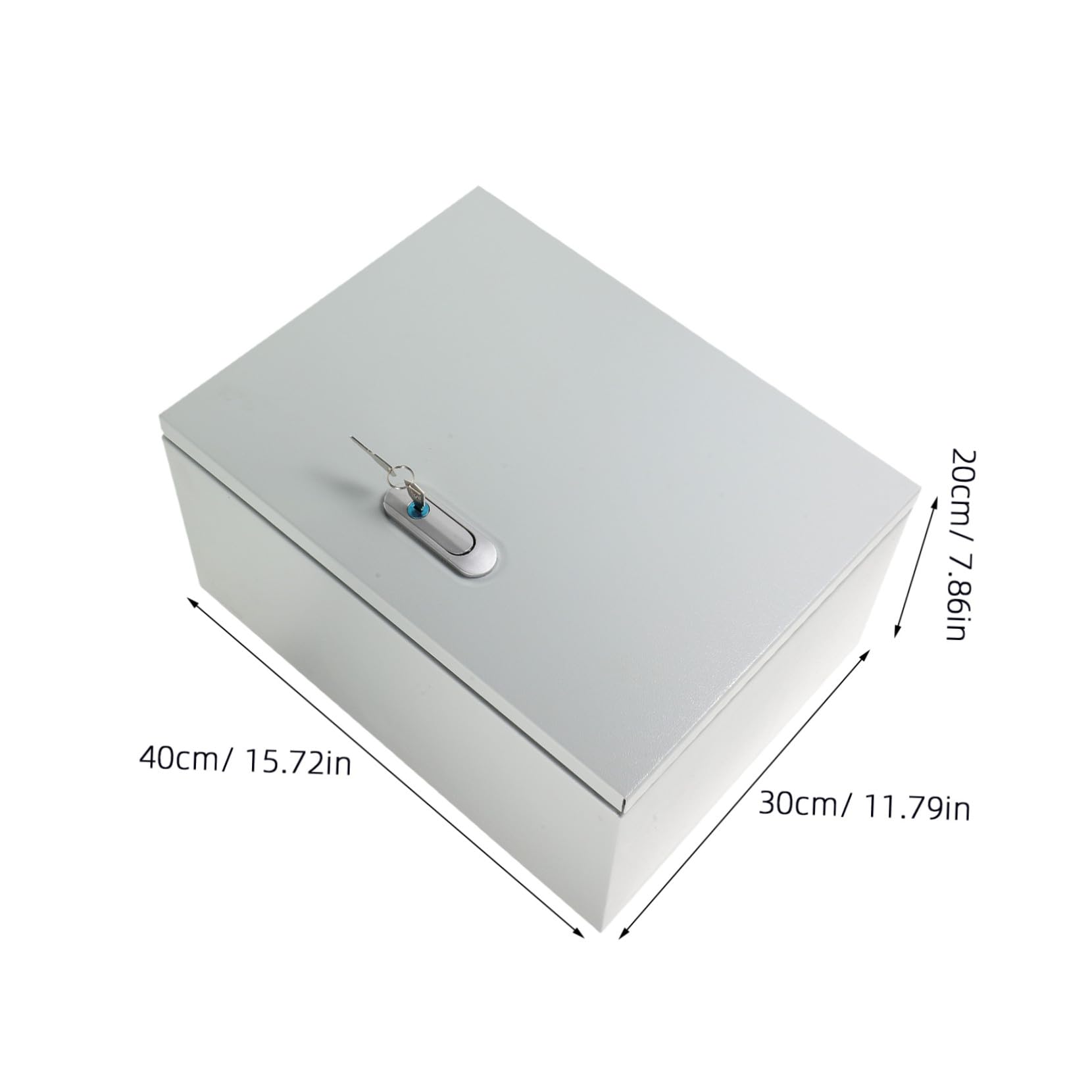 GALPADA Caja Eléctrica Estanca Exterior con Cerradura Resistente al Agua y Polvo Armario Metálico para Montaje Pared Protección para Conexiones Eléctricas al Aire