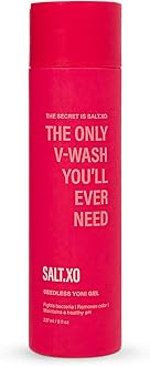 salt.xo Seedless Yoni Gel Wash, Feminine Wash with Refreshing Cucumber and Aloe Vera, All Natural Intimate Care Gel for Women, pH Balance V Wash Cruelty-Free, Feminine Hygiene Products (8 Fl Oz)