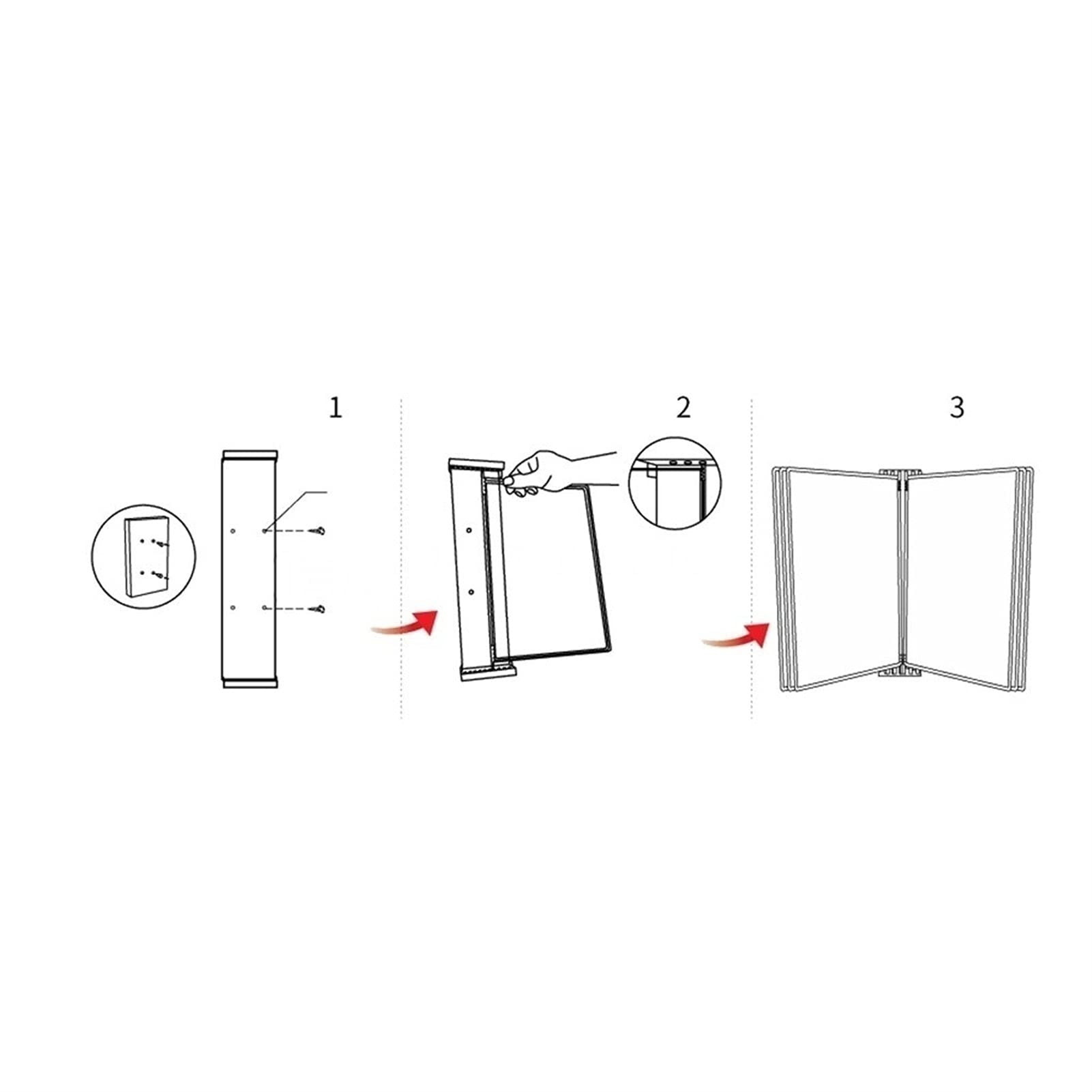 Espositore a parete per libri a libro, 33 x 22,9 x 9,9 cm, organizer per documenti A4 per casa e ufficio, soluzione di archiviazione efficiente