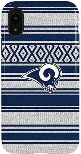 Skinit Pro Phone Case Compatible with iPhone XR - Officially Licensed NFL Los Angeles Rams Trailblazer Design Blue