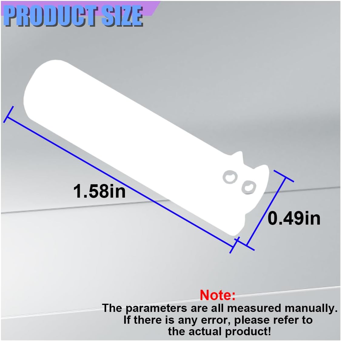 2PCS Cat Car Rearview Mirror Decals, Cute Vinyl Bumper Stickers, Waterproof Fun Cat Car Window Stickers, Car Body Decoration Accessories for Truck Motorcycle Laptop (White) image 2