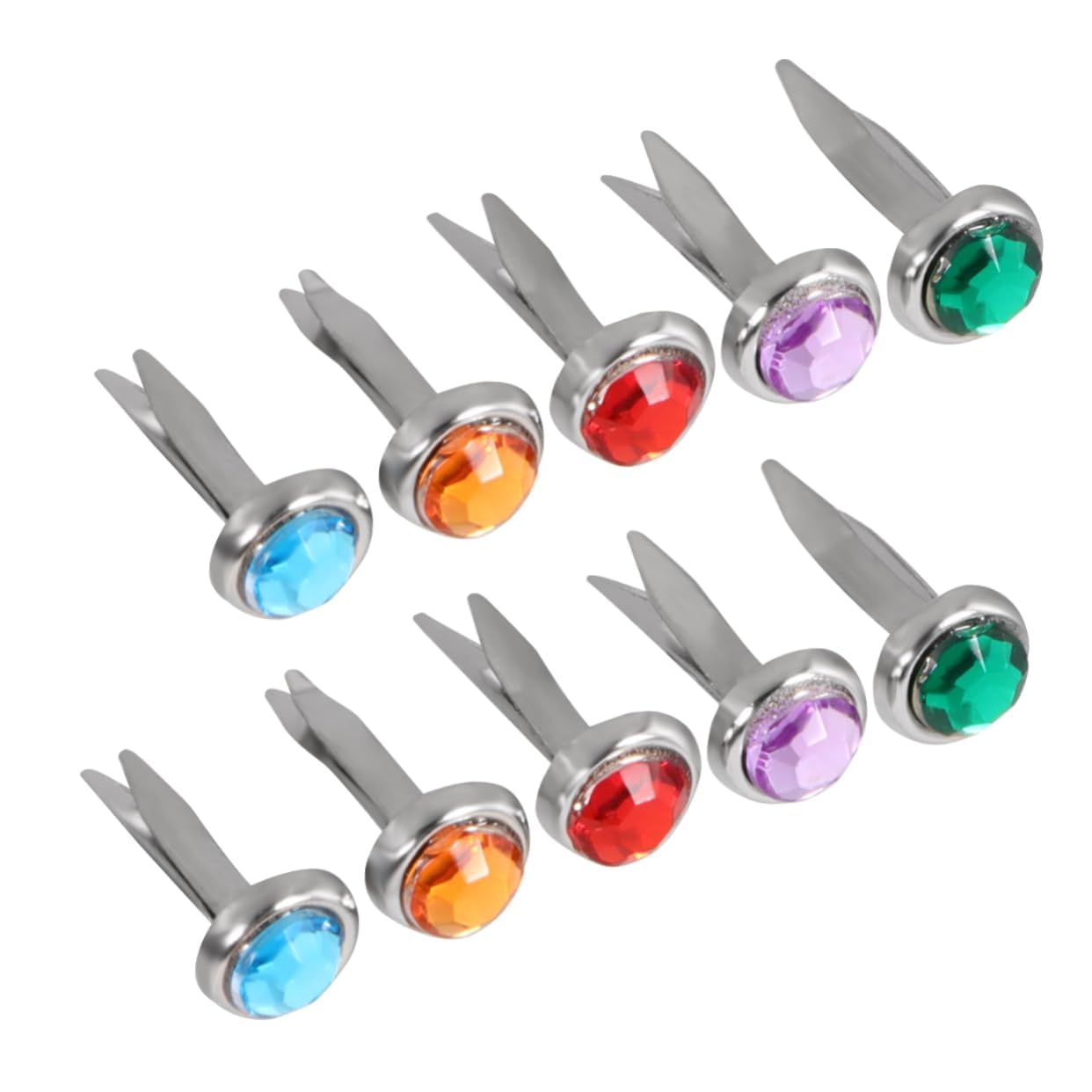 Hohopeti 50pcs Adorable Decorative Nails Scrapbooking Brads for DIY Accessories