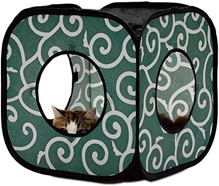 Ninja Cat Cube/ collapsible for easy storage/ connect tunnel for more fun!