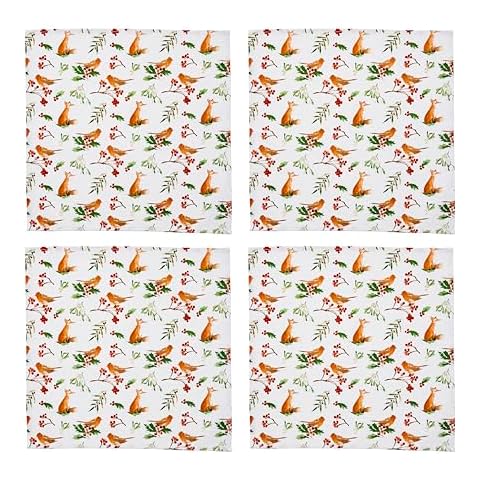 Cooksmart Set of 4 Christmas Napkins Cover