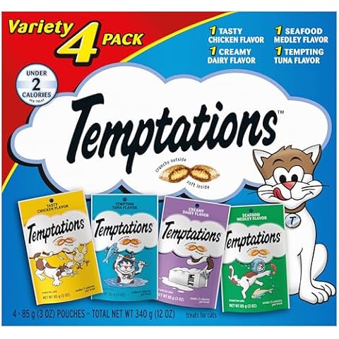 TEMPTATIONS Classic Crunchy and Soft Cat Treats Variety Pack Cover
