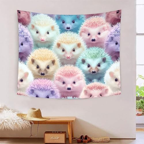 Tapisserie murale hérisson 3D NMOTARVIN drap de plage et tissu déco salon